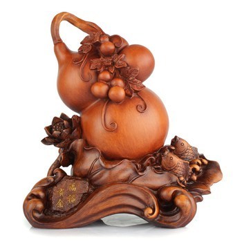 禮佳誠 風(fēng)水葫蘆貔貅擺件工藝品招財(cái)家居裝飾品擺設(shè) 創(chuàng)意開業(yè)禮品 特大號木紋葫蘆福祿有余+送五帝【圖片 價(jià)格 品牌 報(bào)價(jià)】-