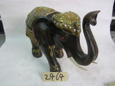 【樹脂陶瓷工藝品動物(黑色吸水長角大象)】價格,廠家,圖片,塑料、樹脂工藝品,德化縣印藝印刷有限責任公司-