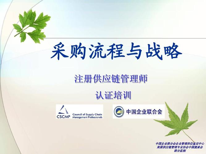 供應(yīng)鏈管理-采購(gòu)戰(zhàn)略與流程