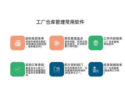 工廠倉庫管理常用軟件