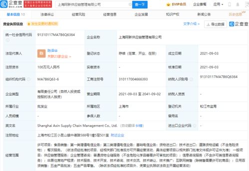 正新食品成立供應鏈管理公司,經營范圍含基礎電信業務等